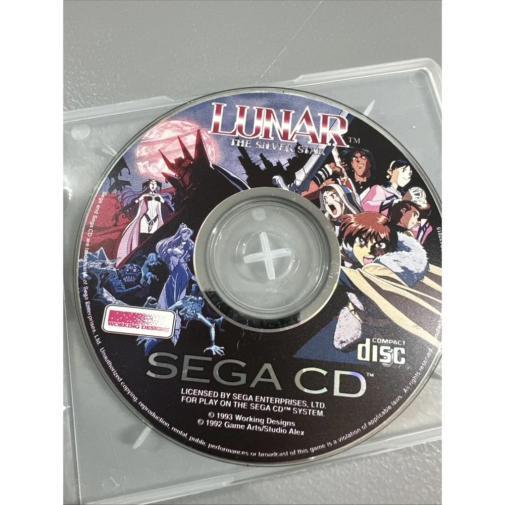 Lunar The Silver Sega CD 1993 Disc Only